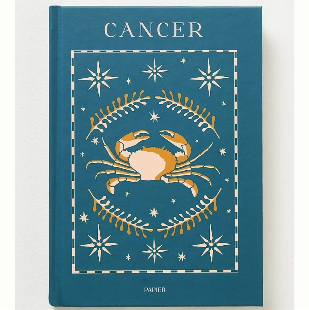 Anthropologie Zodiac Journal - Cancer - blue